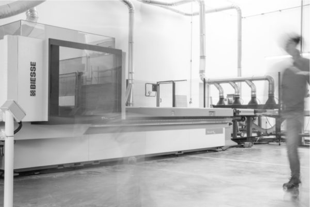 Centro di lavoro nello stabilimento BMT