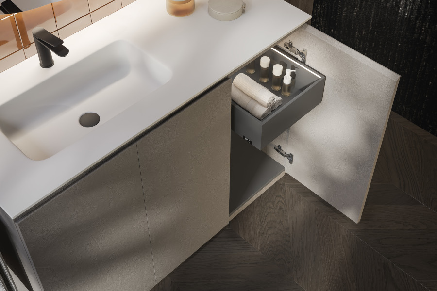 Melamine effect ciment